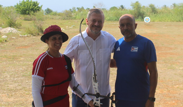 Andrew Parsons, presidente del Comité Paralímpico Internacional, visita LA ESCUELA Superior de Fomación de Atletas de Alto Rendimineto (Esfaaar) Giraldo Córdova Cardín